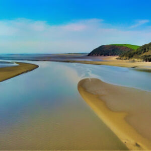 Channel View and Llansteffan Castle